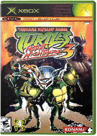 Teenage Mutant Ninja Turtles 3 Mutant Nightmare PAL Xbox PAL box art